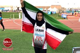 فاطمه عیدیان اولین مدال طلا در دوومیدانی زنان را کسب کرد