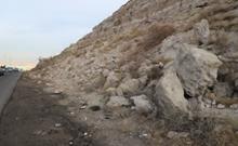خطر ریزش سنگ‌های تپه‌های اطراف جاده قدیم سهند رفع می‌شود
