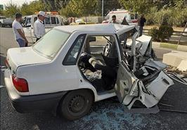 یک فوتی و ۶ مصدوم بر اثر برخورد خودرو پراید با گاردریل در تبریز