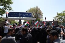 تجمع دانشجویان دانشگاه تبریز در حمایت از خیزش دانشجویان  آمریکایی